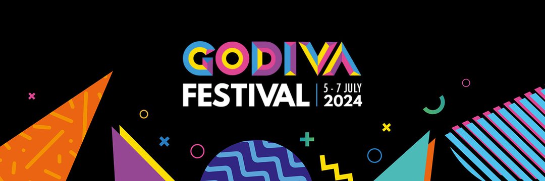 Godiva festival colourful logo 2024