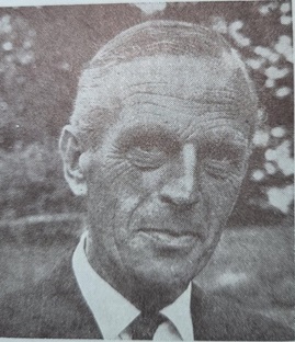 black and white photo of Sir Charles Barratt