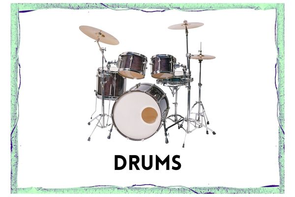 image of a full drum kit