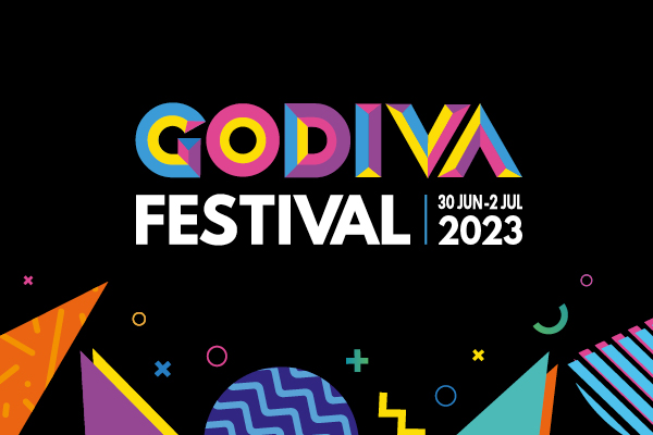 godiva festival colourful logo