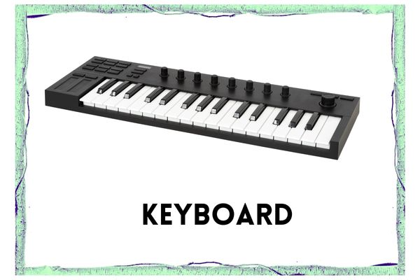 image of an electric keyboard