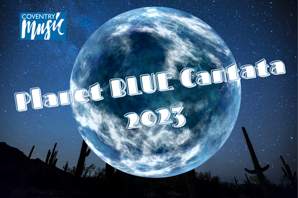 Planet blue cantata 2023 logo